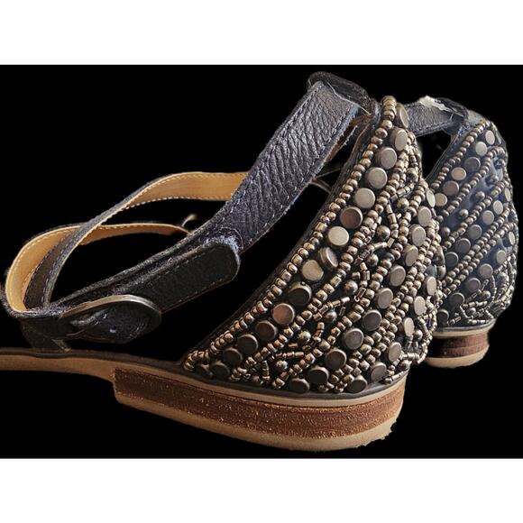 Aetrex Women's Navy Beaded Sandal Size 41 Pre-loved- Great Condition - Picture 8 of 9